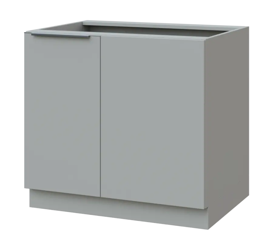 SISR - 9 spodní skříňka, rohová, 1-dveřová, levá, 870x900x600, šedá